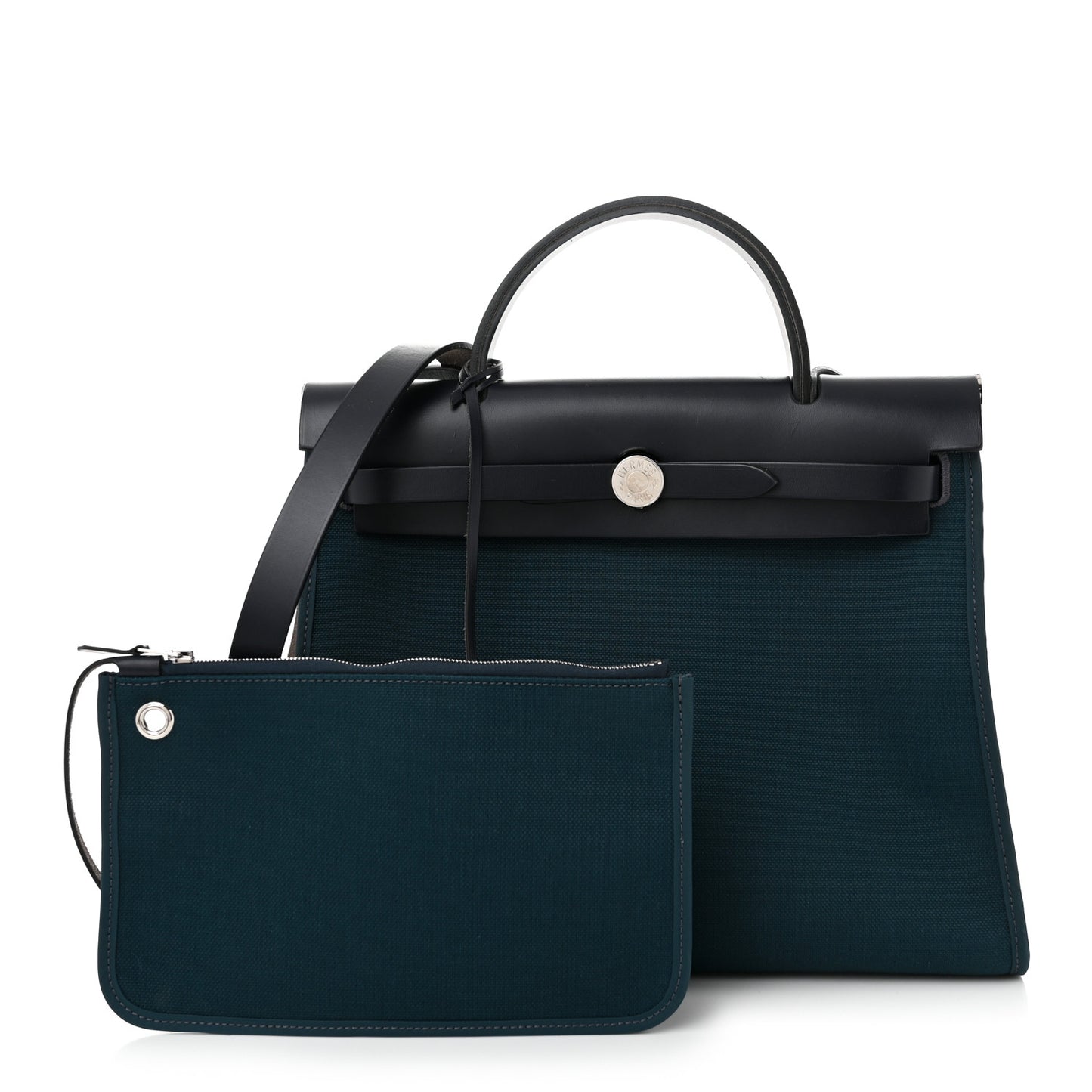 Military Toile Vache Hunter Herbag Zip 31 PM Bleu Ocean Bleu Indigo