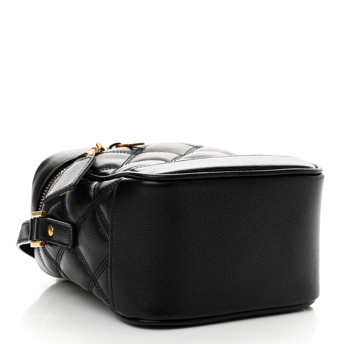 Grain de Poudre Quilted 80's Vanity Bag Black