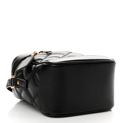 Saint Laurent Grain de Poudre Quilted 80's Vanity Bag Black 4 of 11