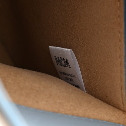 MCM Grained Calfskin Medium Milla Tote Whisper Grey 6 of 10