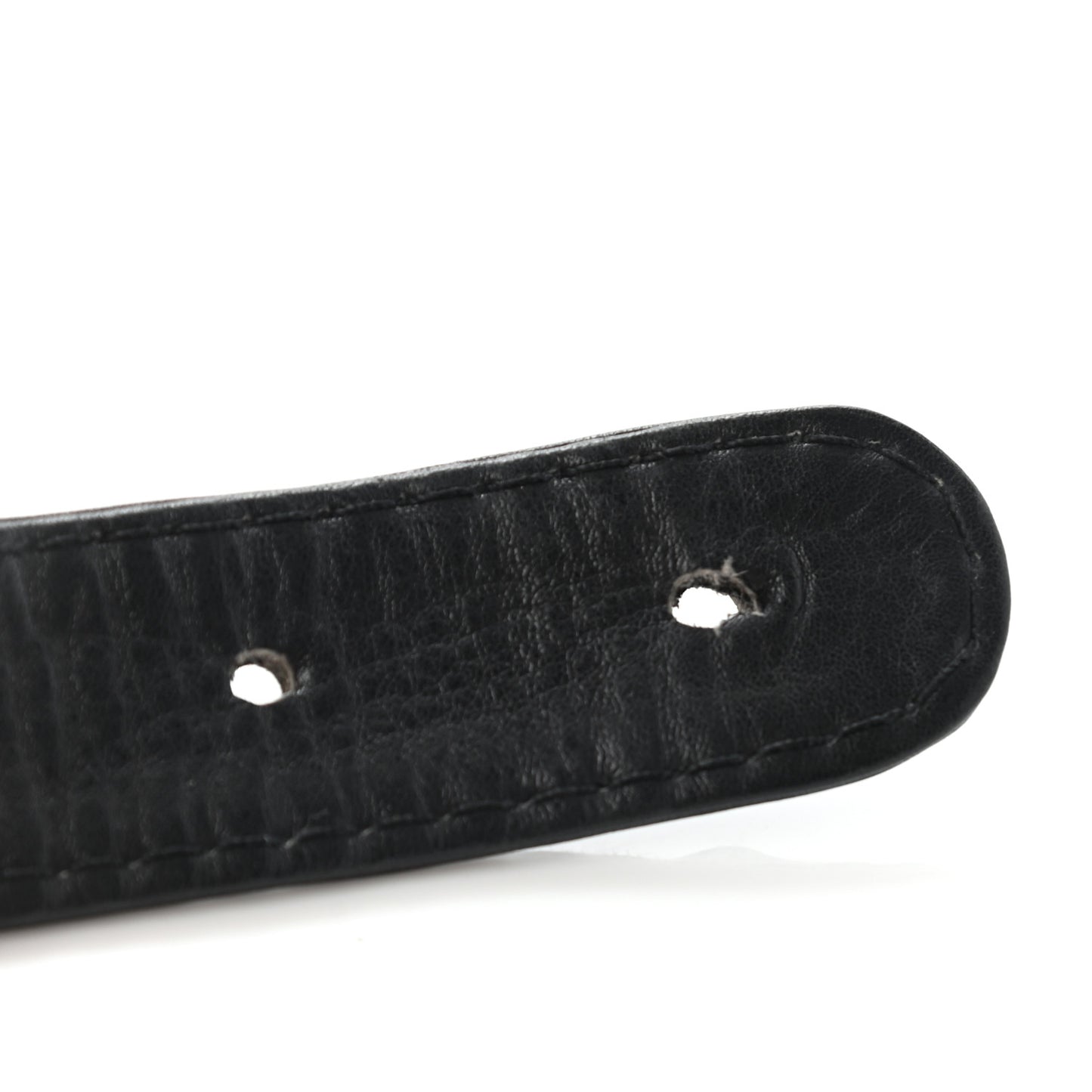Lambskin CC Flap Waist Chain Belt Bag Black