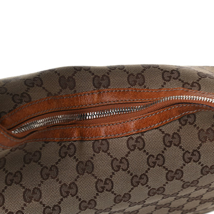 Gucci Monogram Horsebit Glam Hobo Tan 16 of 17
