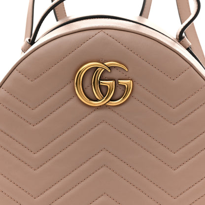 Gucci Calfskin Matelasse GG Marmont Backpack Porcelain Rose 8 of 14