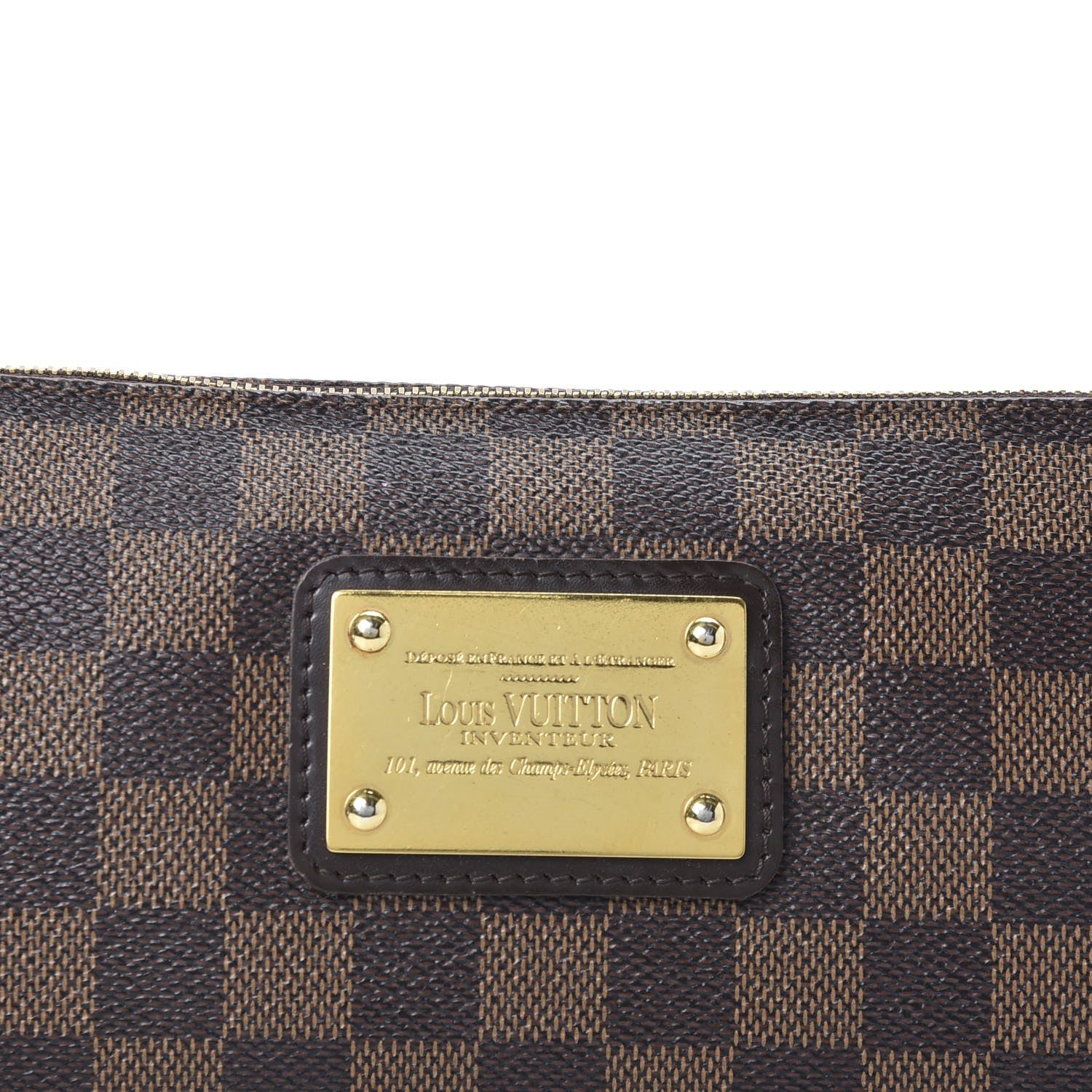Louis Vuitton Damier Ebene Eva Clutch 7 of 10
