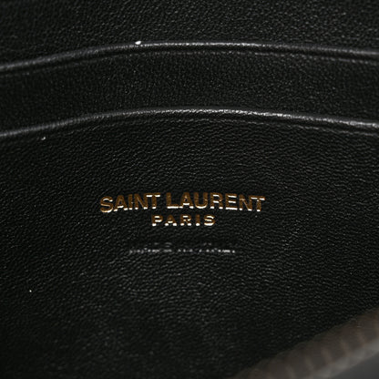 Saint Laurent Grain De Poudre Matelasse Monogram Mini Lou Camera Bag Black 6 of 10