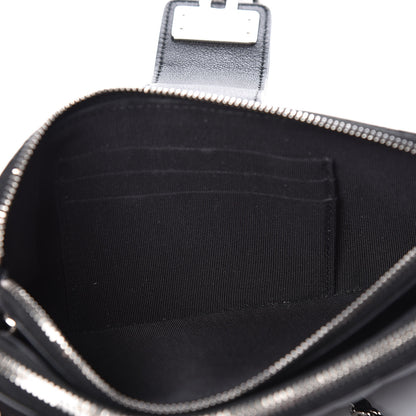 Chanel Lambskin Quilted CC Box Clutch With Chain Black 9 of 13