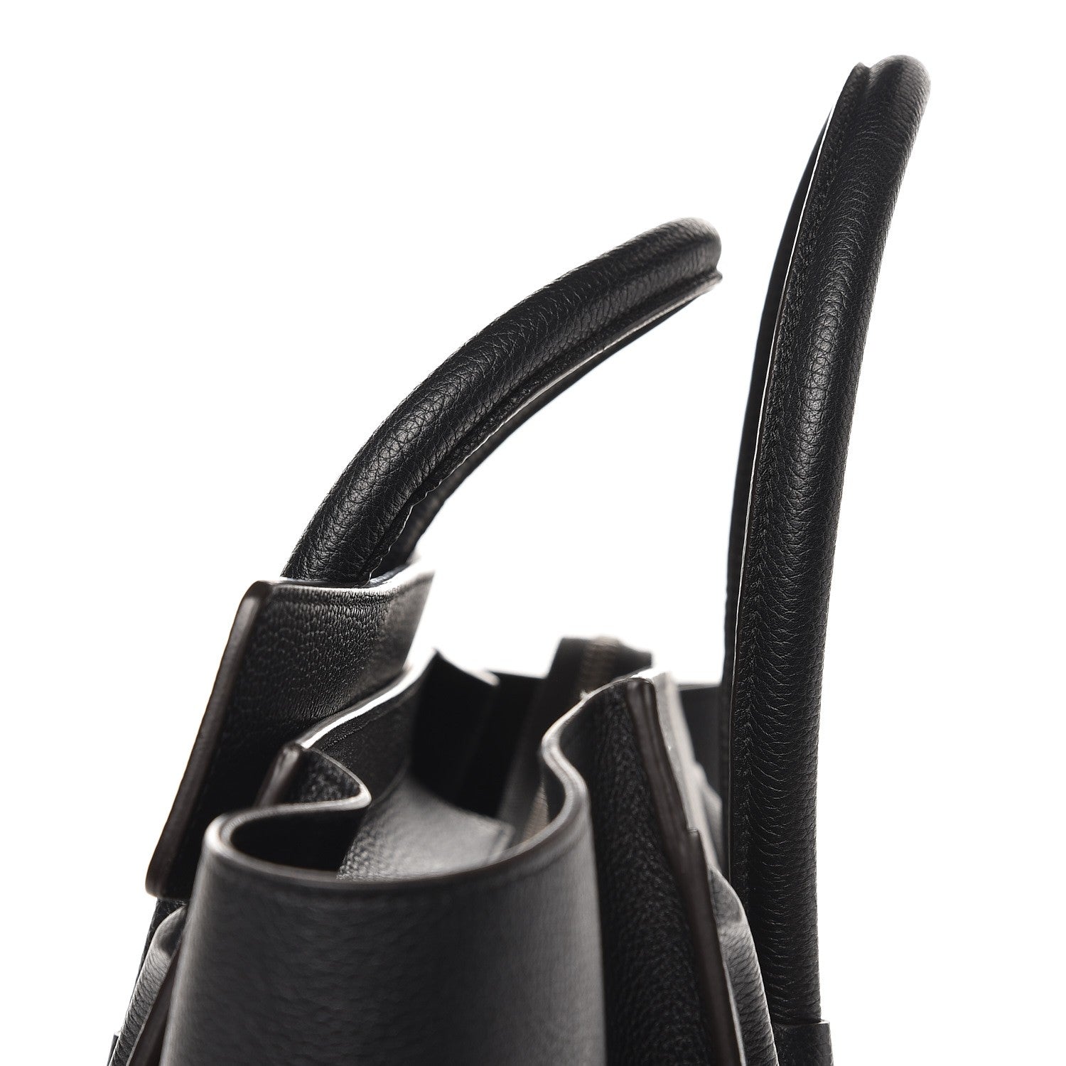 Celine Drummed Calfskin Mini Luggage Black 9 of 11