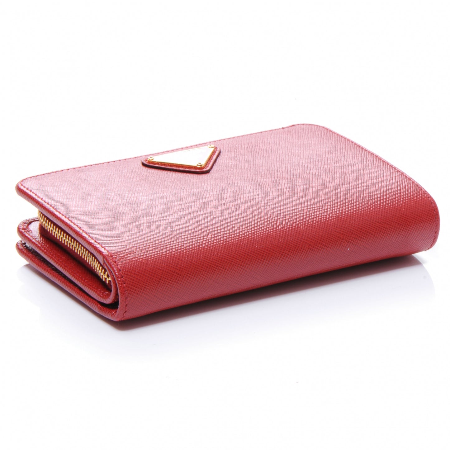 Saffiano Compact Wallet Fuoco