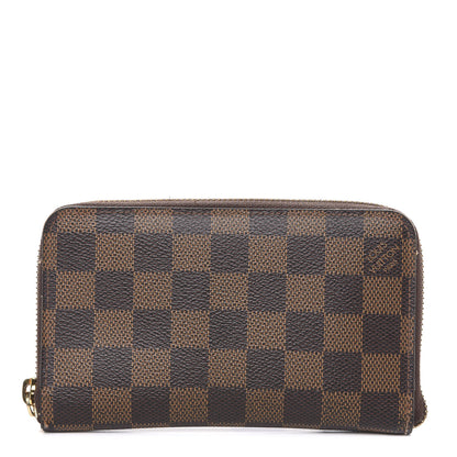 Louis Vuitton Damier Ebene Compact Zippy Wallet 1 of 14