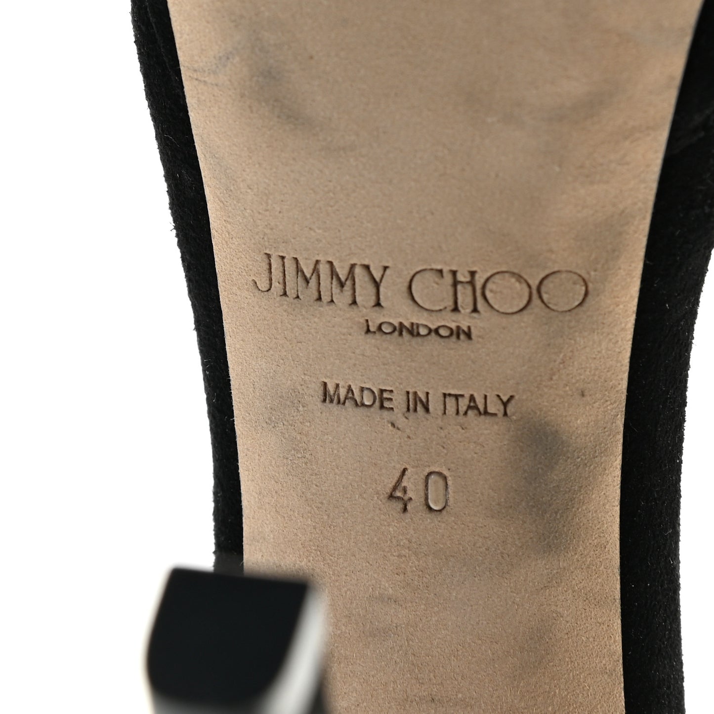 Suede Misty 120 Sandals 40 Black