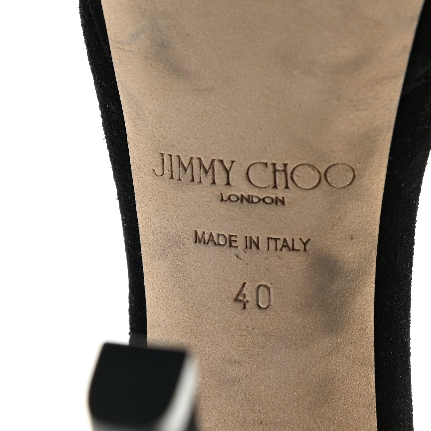 Jimmy Choo Suede Misty 120 Sandals 40 Black 10 of 12