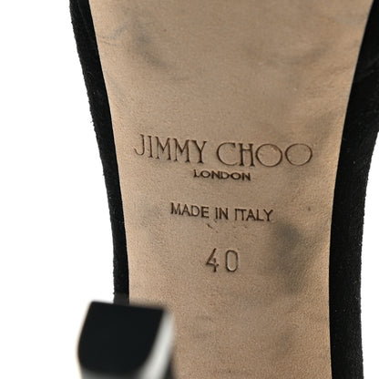 Jimmy Choo Suede Misty 120 Sandals 40 Black 10 of 12