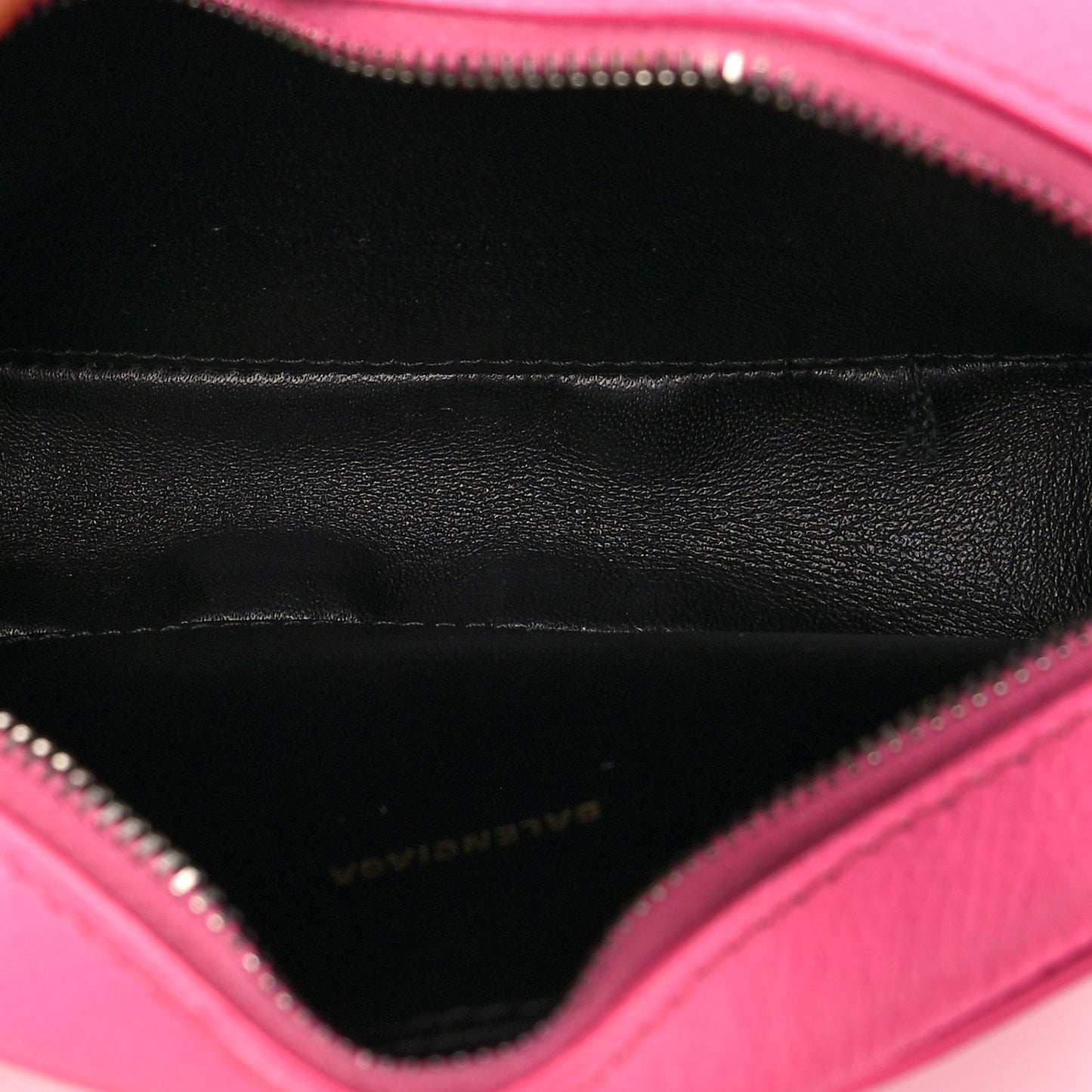 Grained Calfskin Logo XS Ville Camera Bag Acid Pink Black