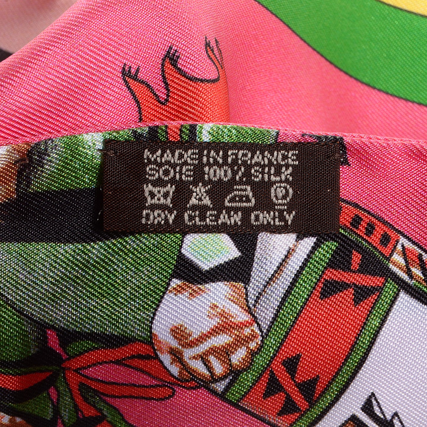 Silk Kachinas Maxi Twilly Rose Vert Bleu