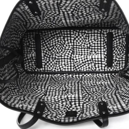 MCM Visetos Medium Reversible Shopper Tote Black 9 of 13