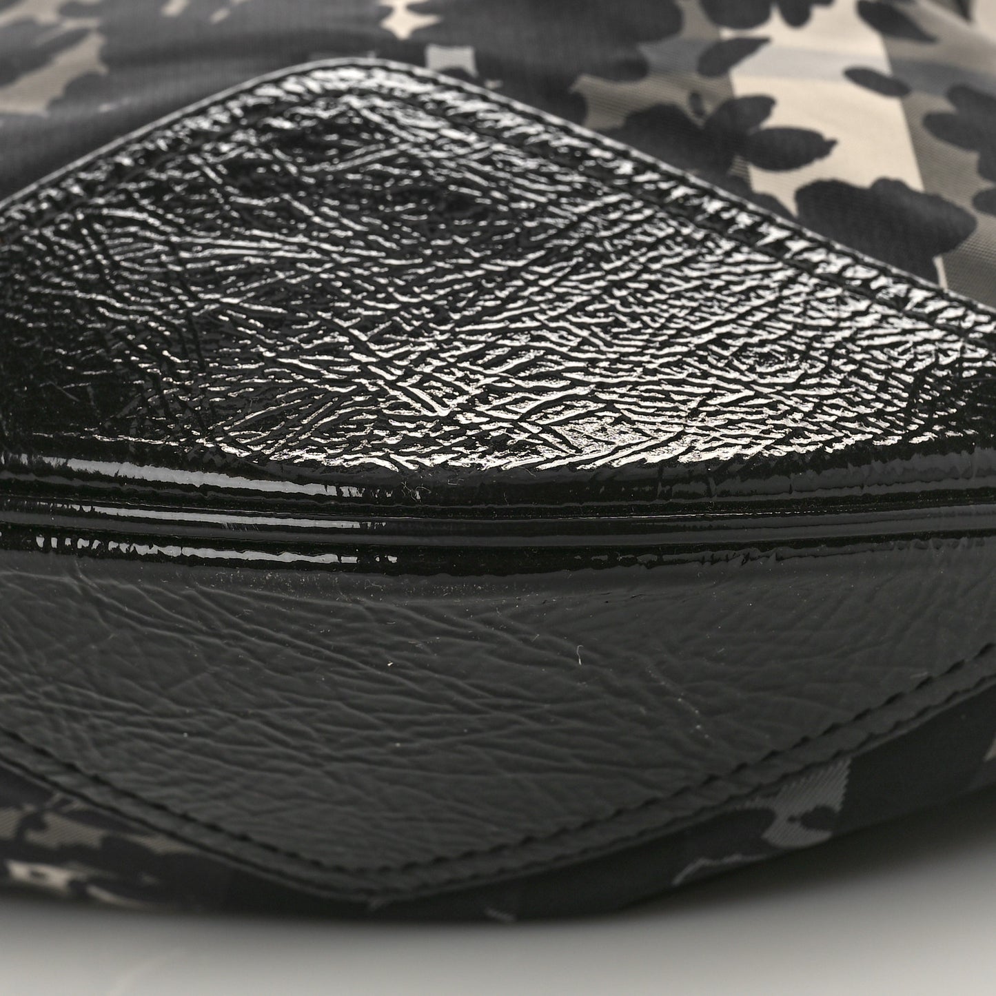 Nylon Beat Check Floral Florence Tote Black