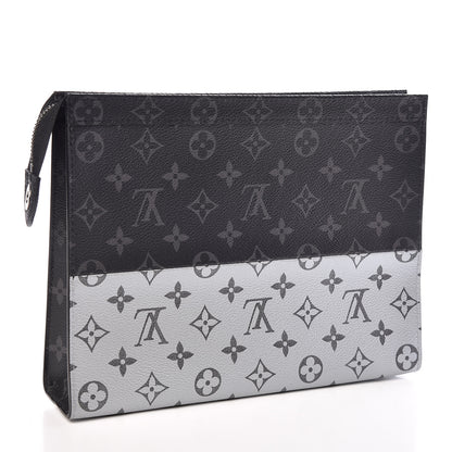 Louis Vuitton Monogram Eclipse Split Pochette Voyage MM 3 of 9