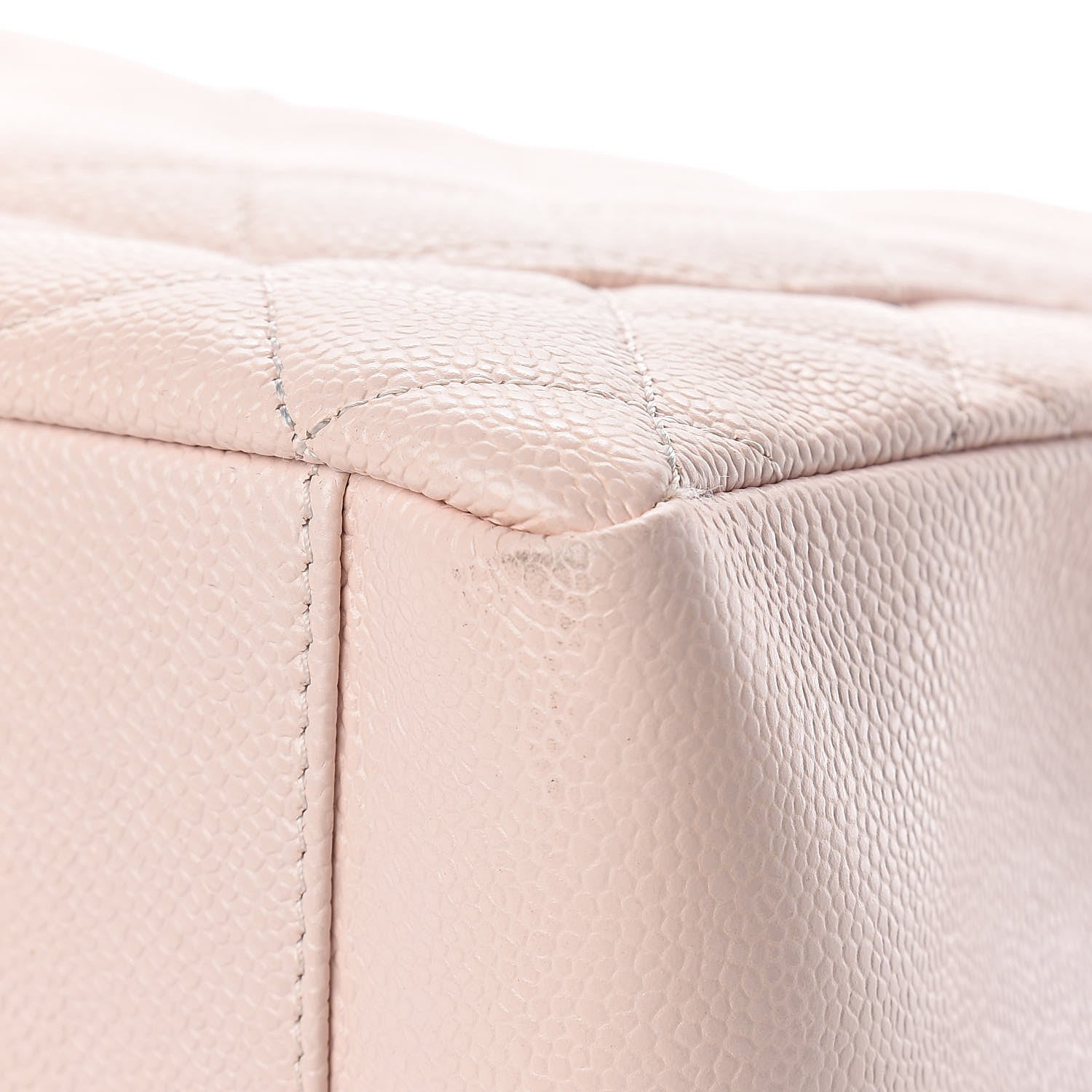 Chanel Caviar Quilted Grand Shopping Tote GST Light Pink 12 of 13
