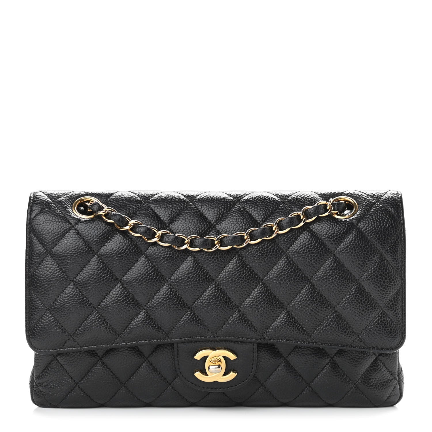 Chanel Caviar Quilted Medium Double Flap Black 1 of 10