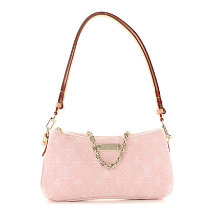 Louis Vuitton Monogram Denim Liv Pochette Washed Pink 1 of 12