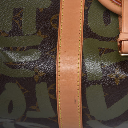Louis Vuitton Graffiti Keepall 50 Kaki 11 of 16