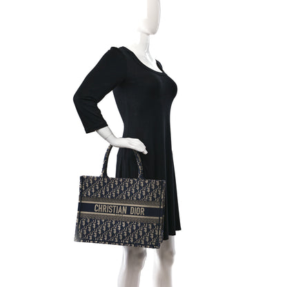 Christian Dior Oblique Medium Book Tote Blue Multicolor 2 of 14