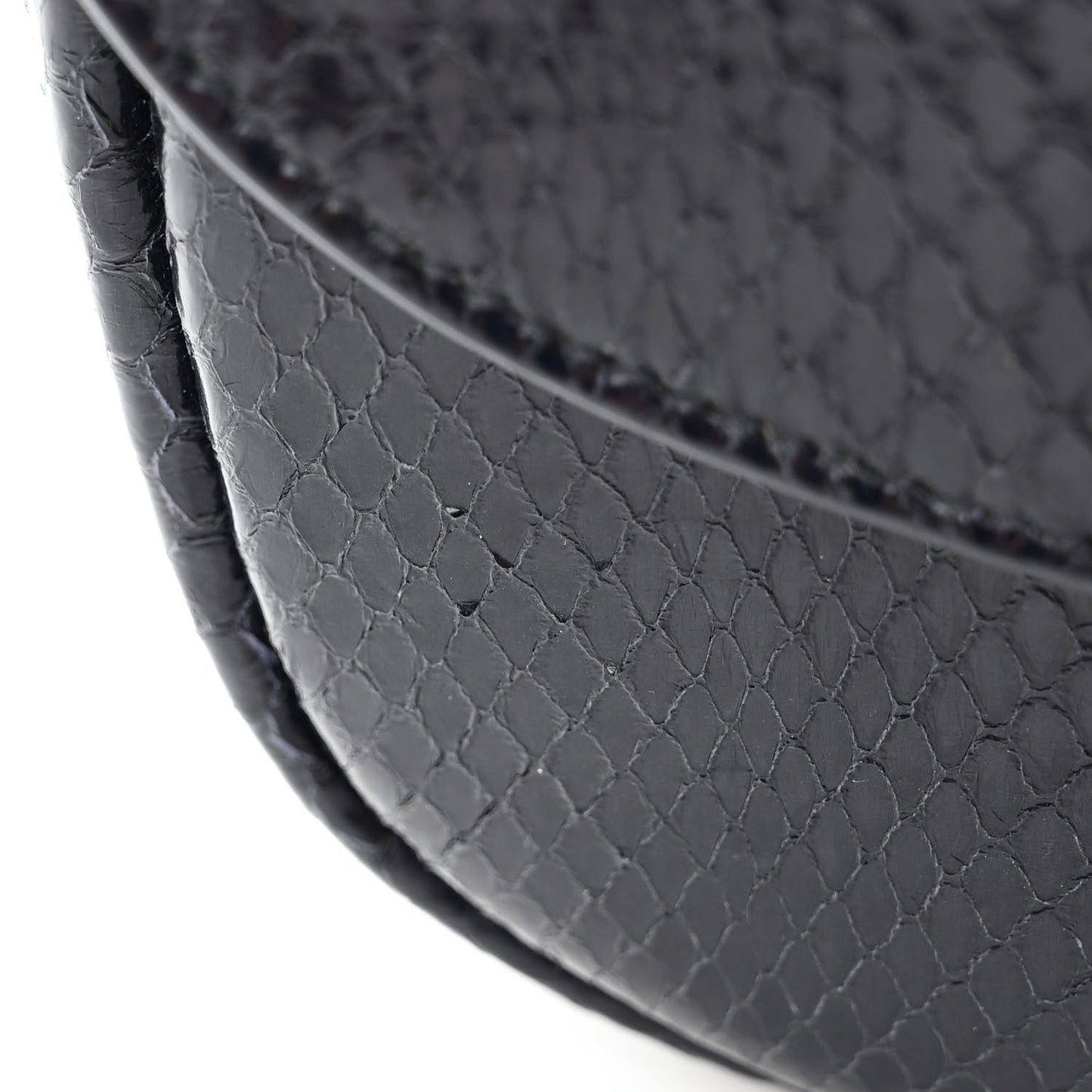 Snakeskin Small Kaia Satchel Navy