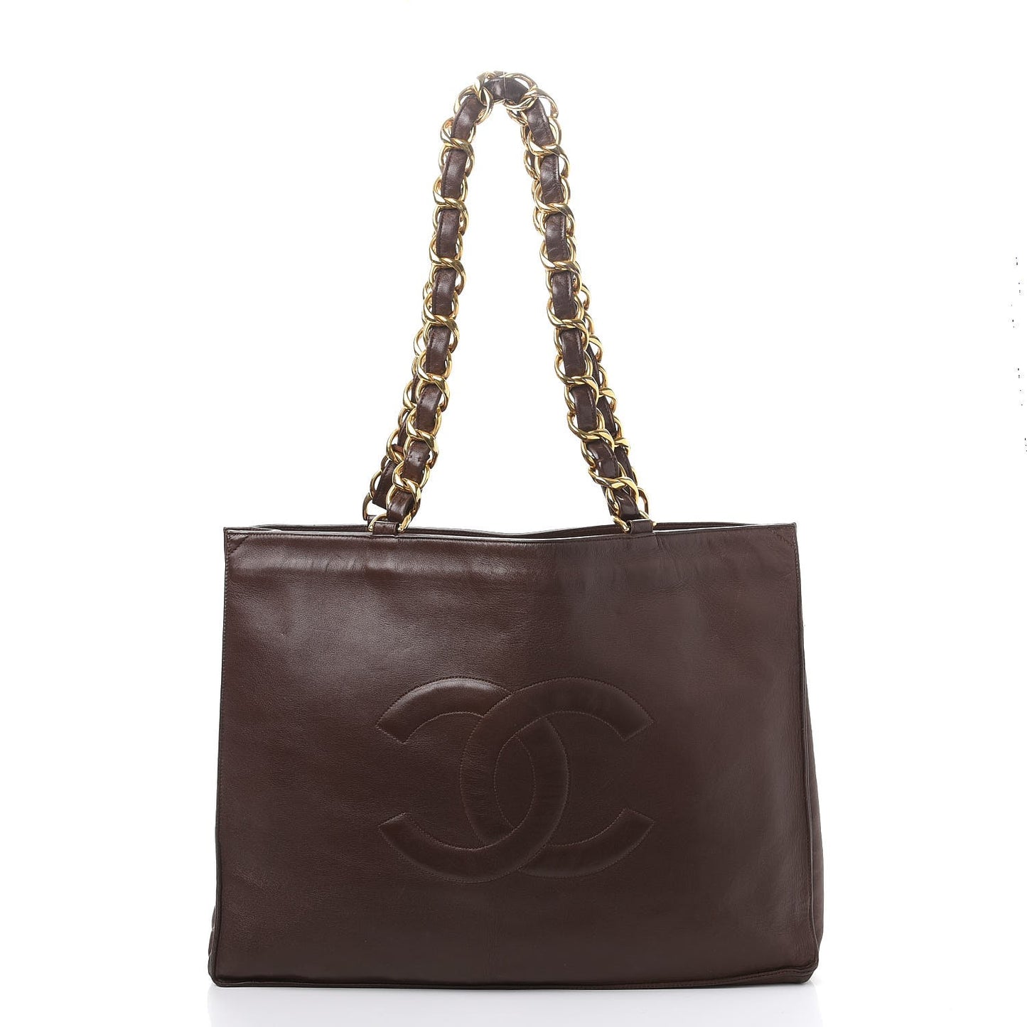 Lambskin CC Tote Brown