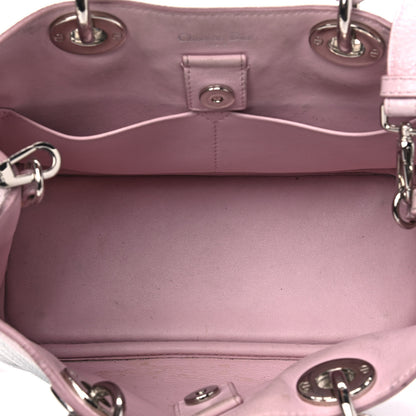 Christian Dior Bullcalf Small Printed Flower Diorissimo Tote Pink 4 of 18