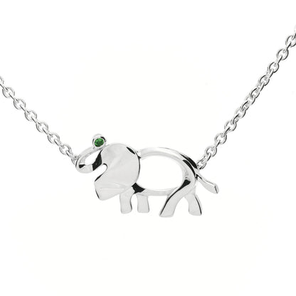 Tiffany Sterling Silver Tsavorite Save the Wild Elephant Bracelet 4 of 5