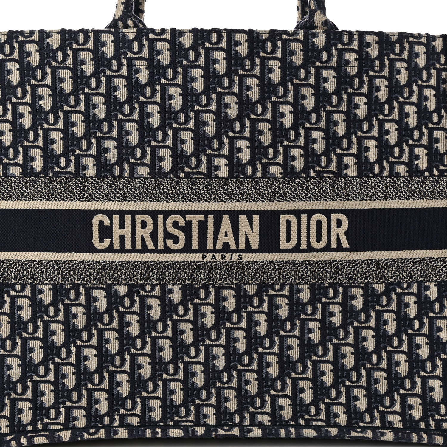 Christian Dior Oblique Large Book Tote Blue Multicolor 7 of 11