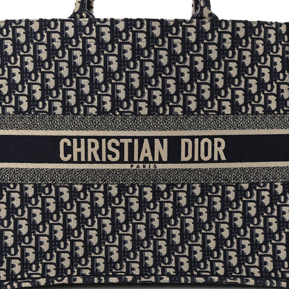 Christian Dior Oblique Large Book Tote Blue Multicolor 7 of 11