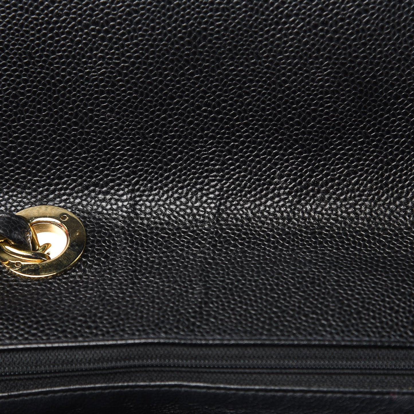 Caviar Quilted Jumbo Single Flap Black