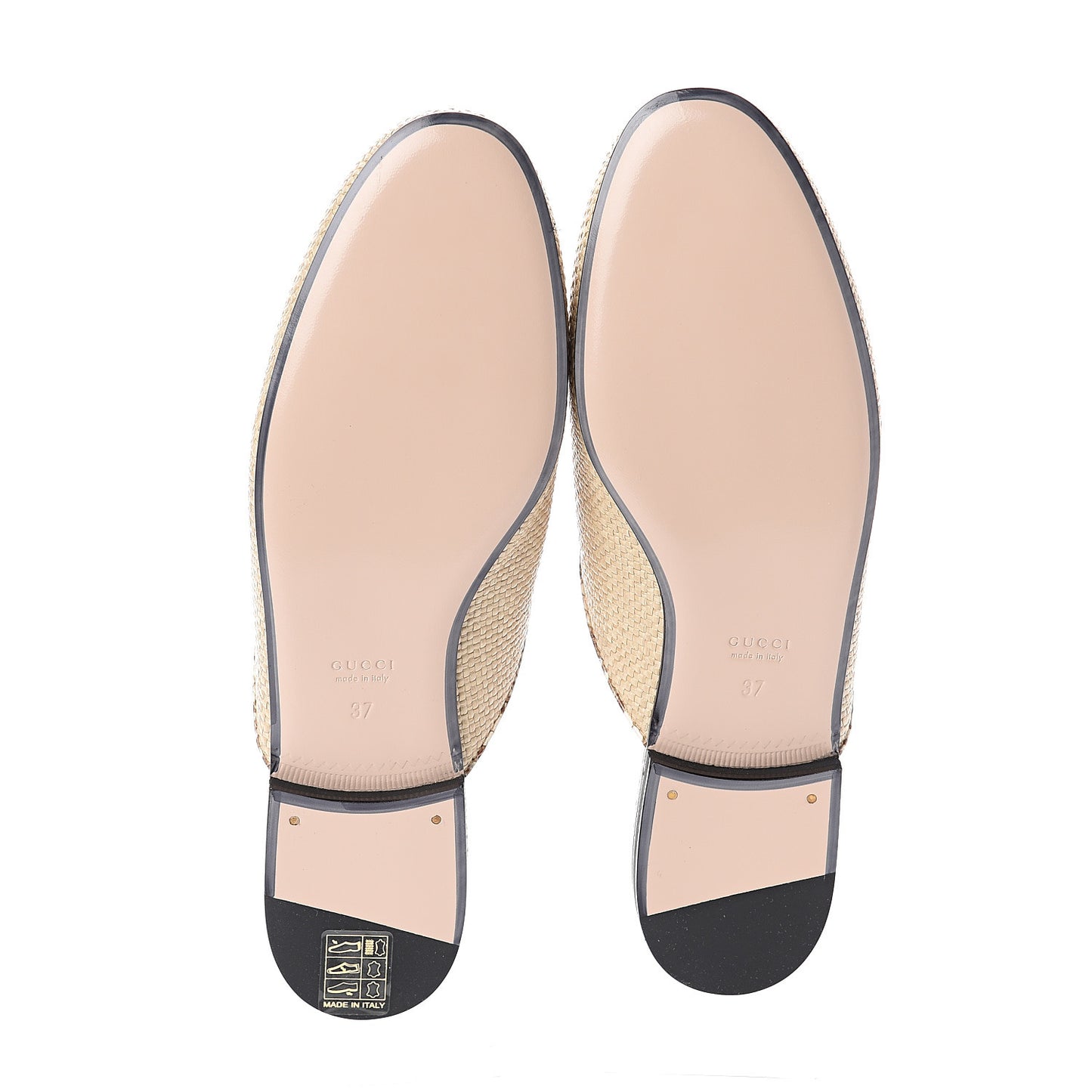 Straw Elaphe Womens Princetown Slippers 37 Natural Cream Brown