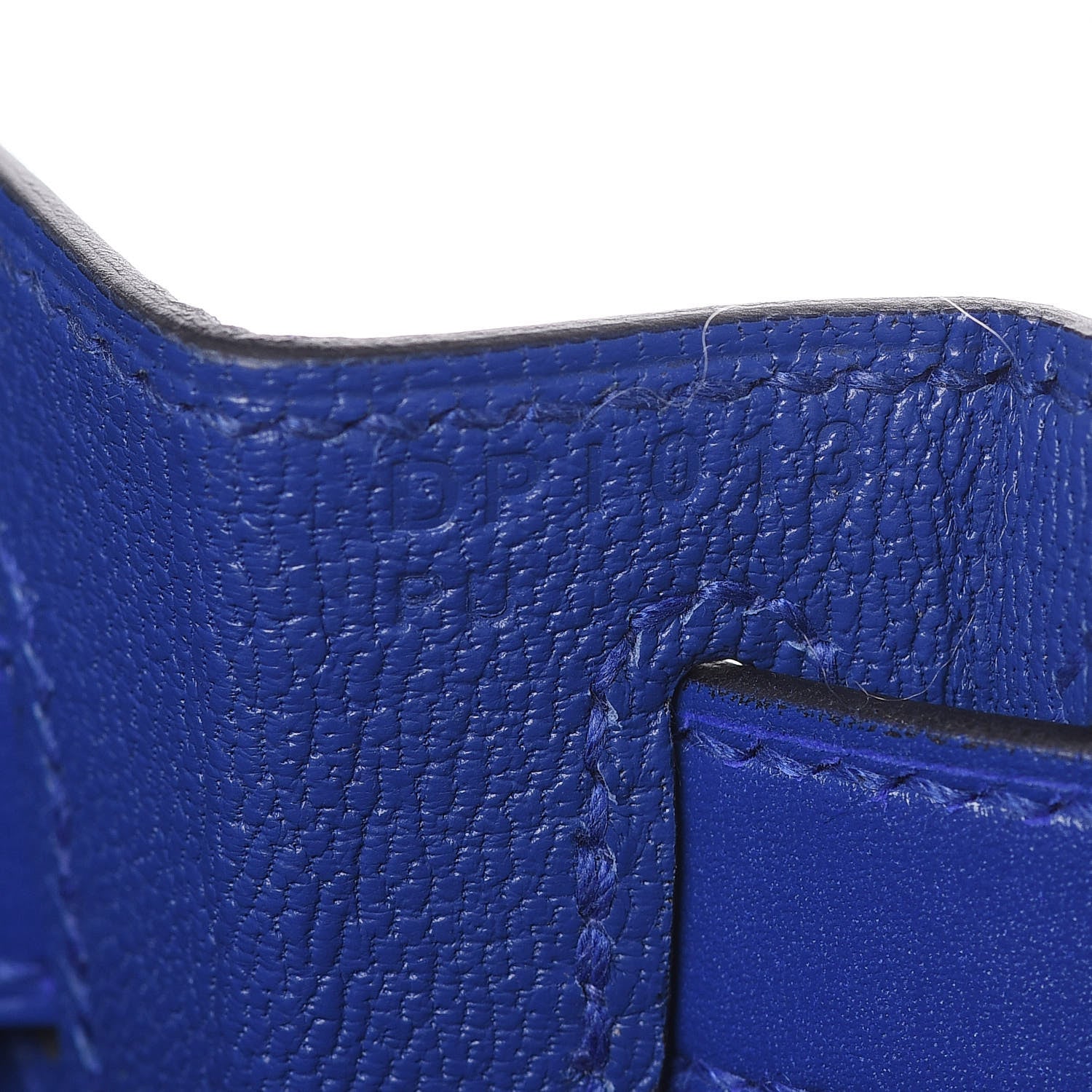 Hermes Tadelakt Kelly Sellier 28 Bleu Electrique 10 of 33