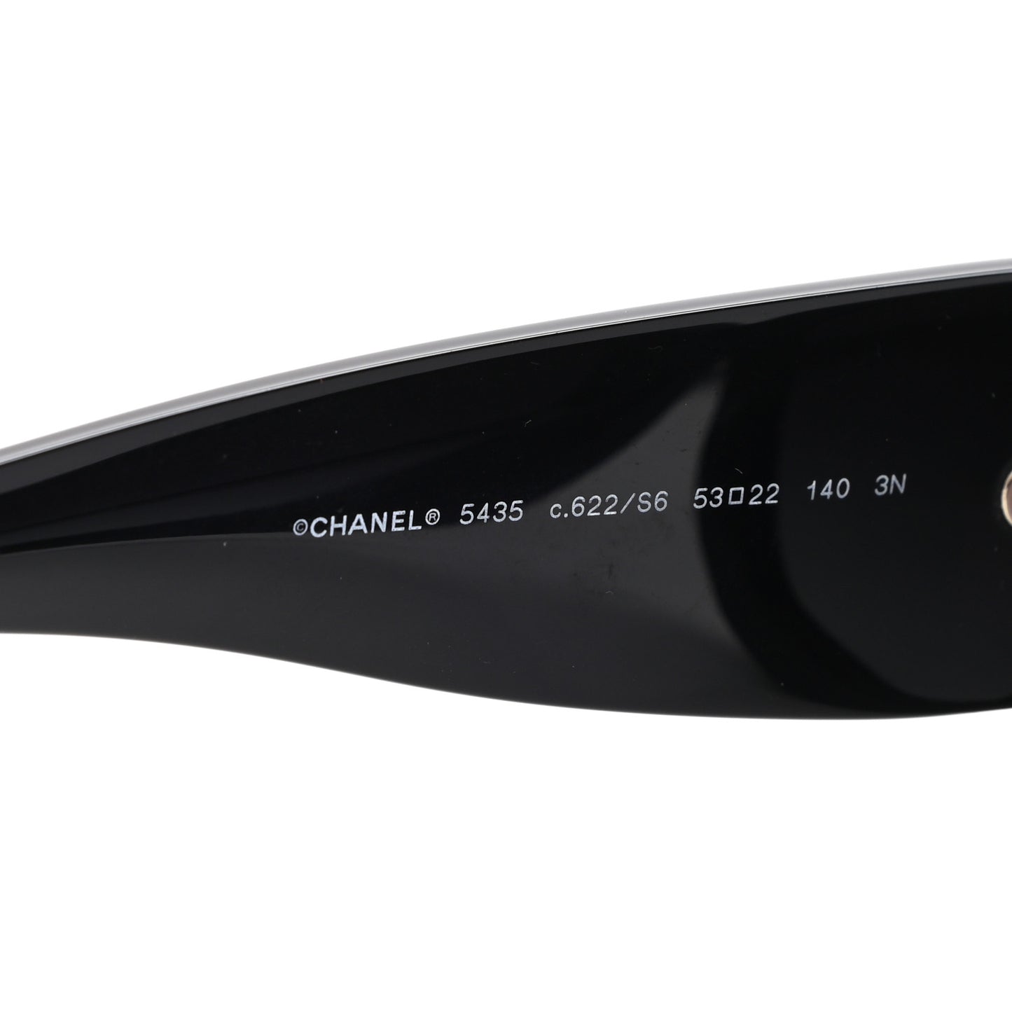 Acetate Rectangle Sunglasses 5435 Black