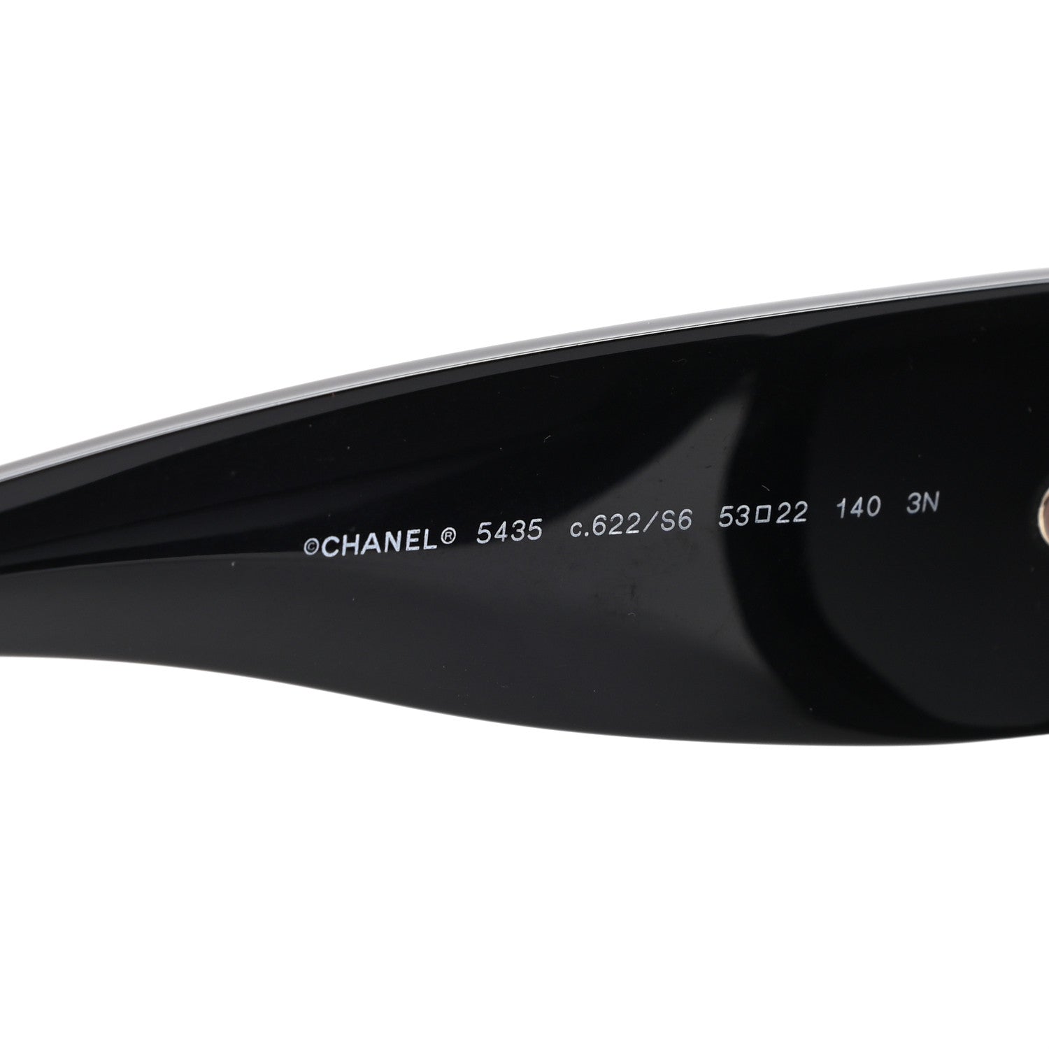 Chanel Acetate Rectangle Sunglasses 5435 Black 5 of 8