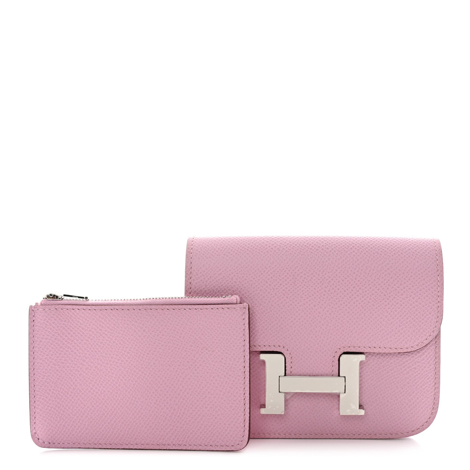 Hermes Epsom Constance Slim Wallet Mauve Sylvestre 3 of 10