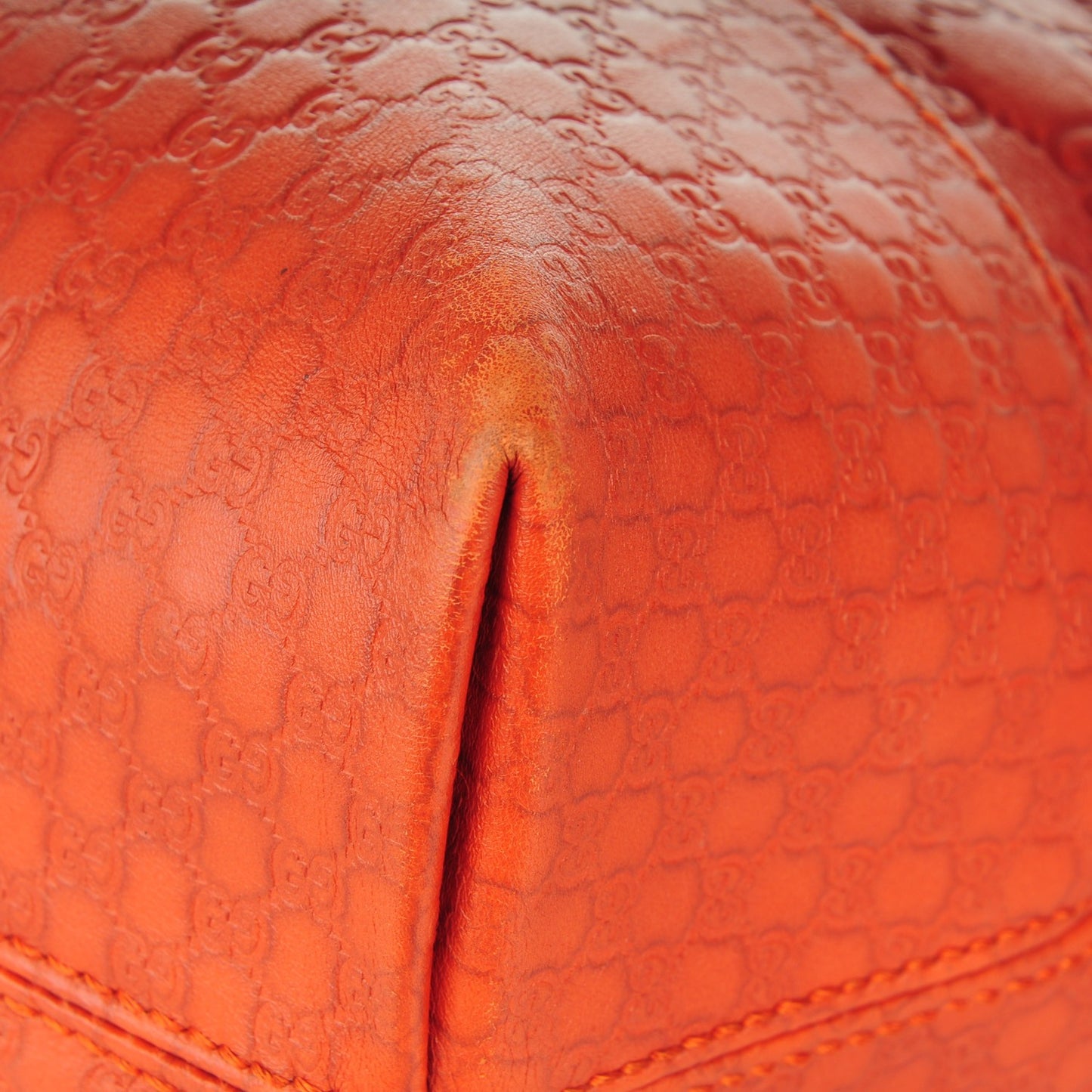 Guccissima Medium Bree Shoulder Bag Sun Orange