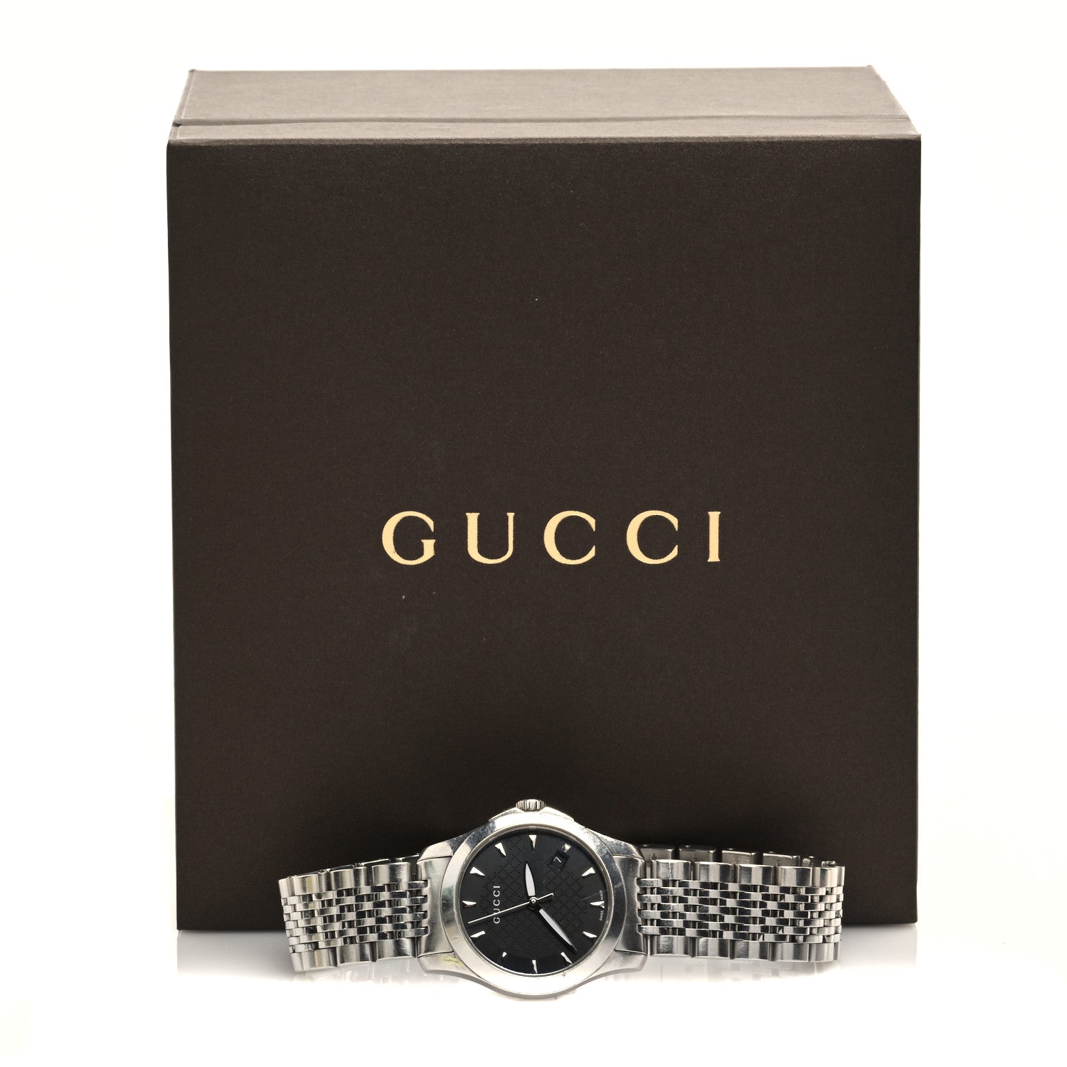 Gucci Stainless Steel 27mm G-Timeless Quartz Watch Black 5 of 5