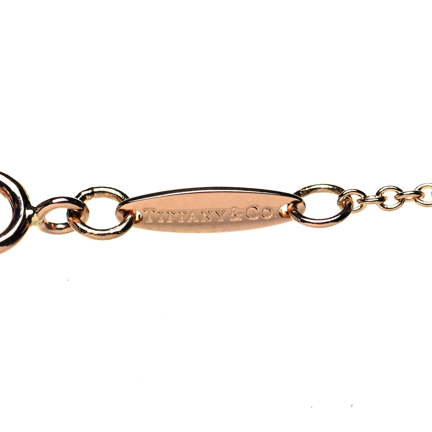 Tiffany 18K Rose Gold 16mm Elsa Peretti Open Heart Pendant Necklace 6 of 6