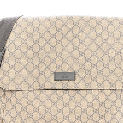 Gucci GG Plus Monogram Messenger Diaper Bag Ecru Grigio 9 of 13