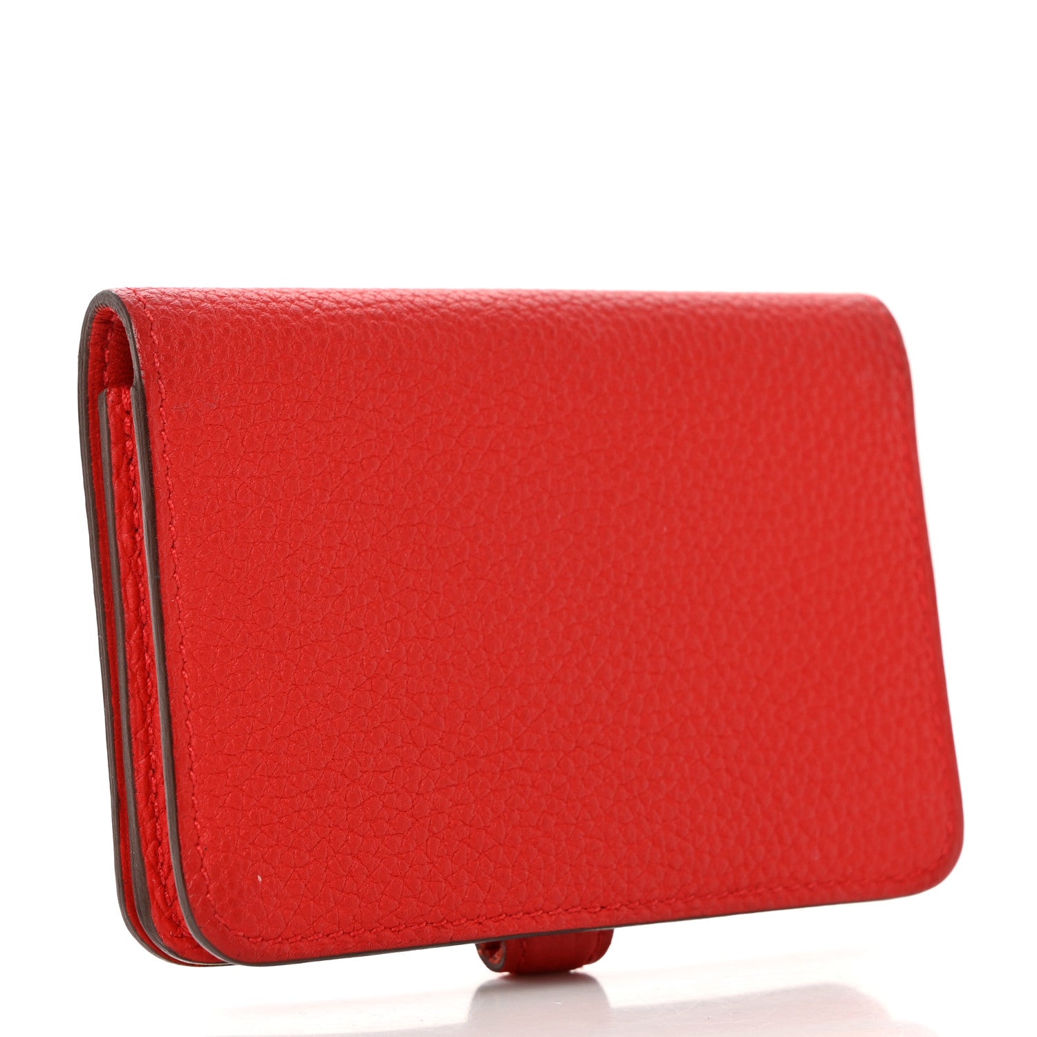Hermes Togo Dogon Card Case Rouge Pivoine 3 of 11