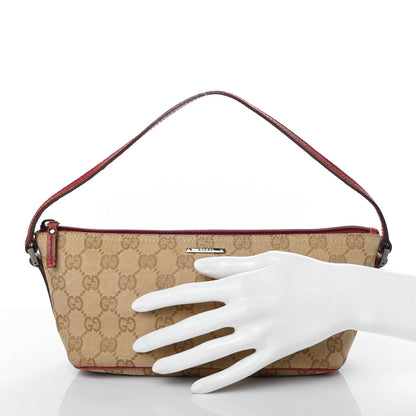 Gucci Monogram Boat Pochette Red 2 of 8