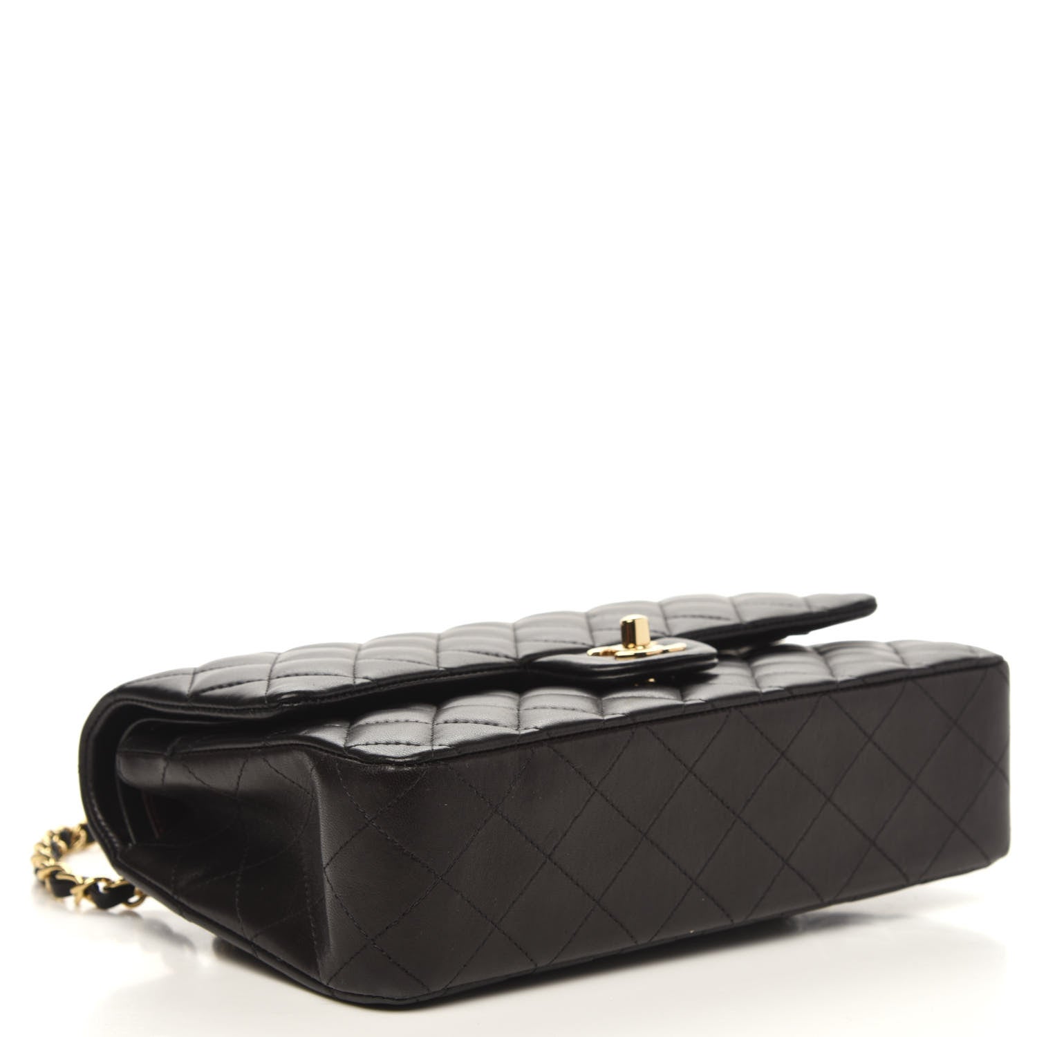 Chanel Lambskin Quilted Medium Double Flap Black 4 of 14