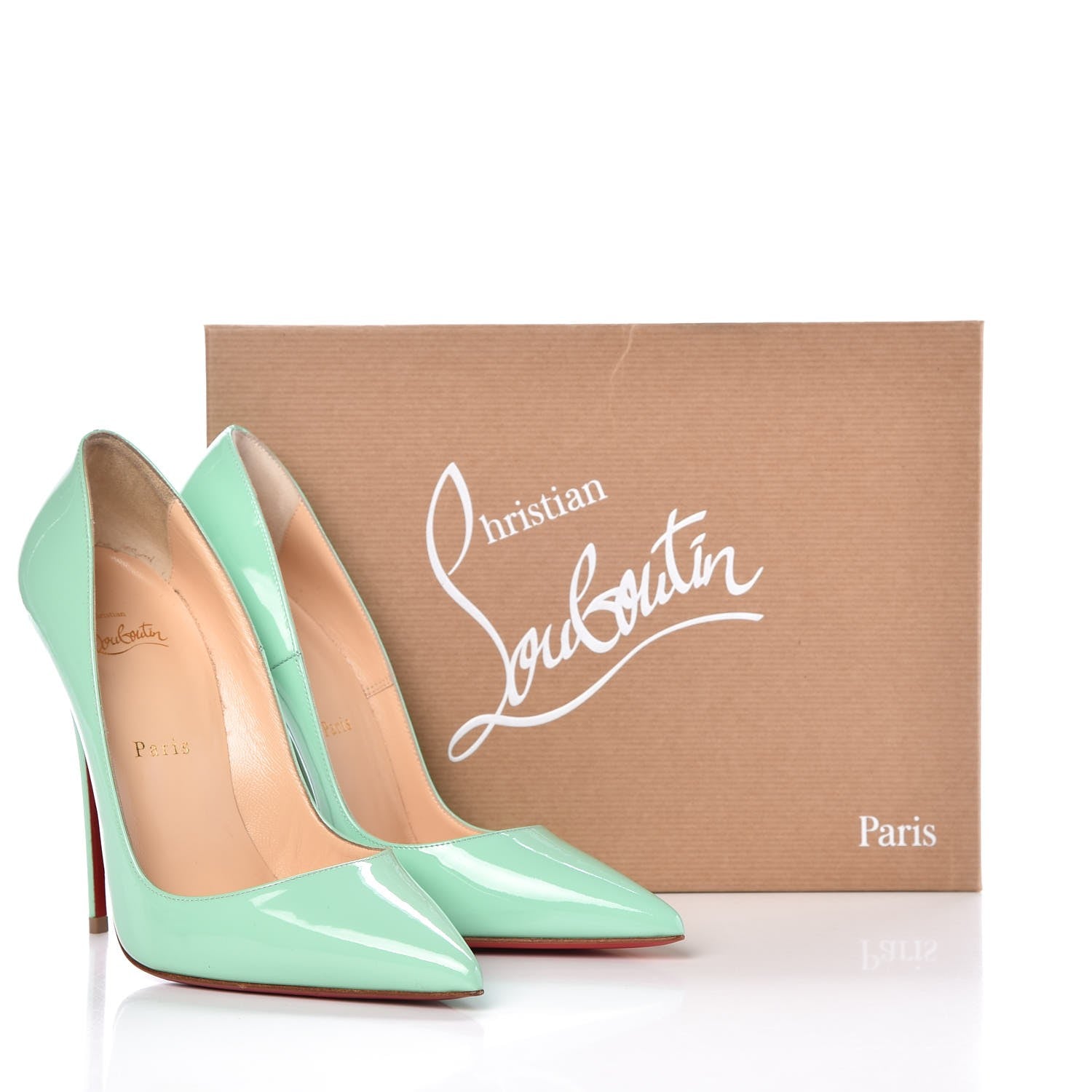 Christian Louboutin Patent So Kate 120 Pumps 38 Opal 8 of 8