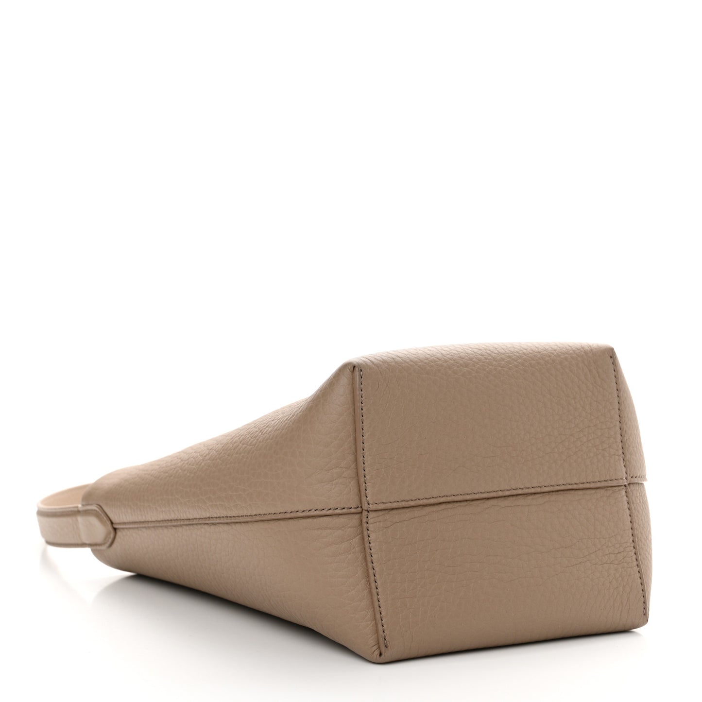 Grained Calfskin Small N/S Park Tote Dark Taupe