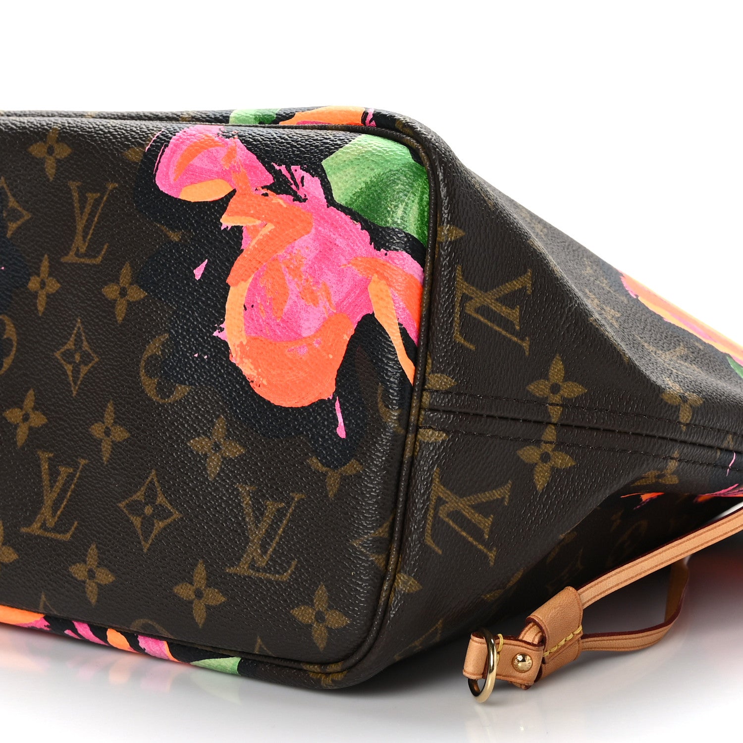 Louis Vuitton Monogram Roses Neverfull MM 9 of 9