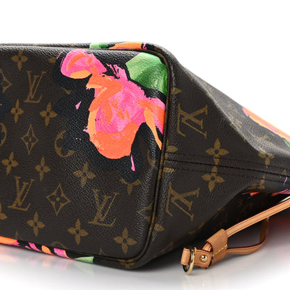 Louis Vuitton Monogram Roses Neverfull MM 9 of 9