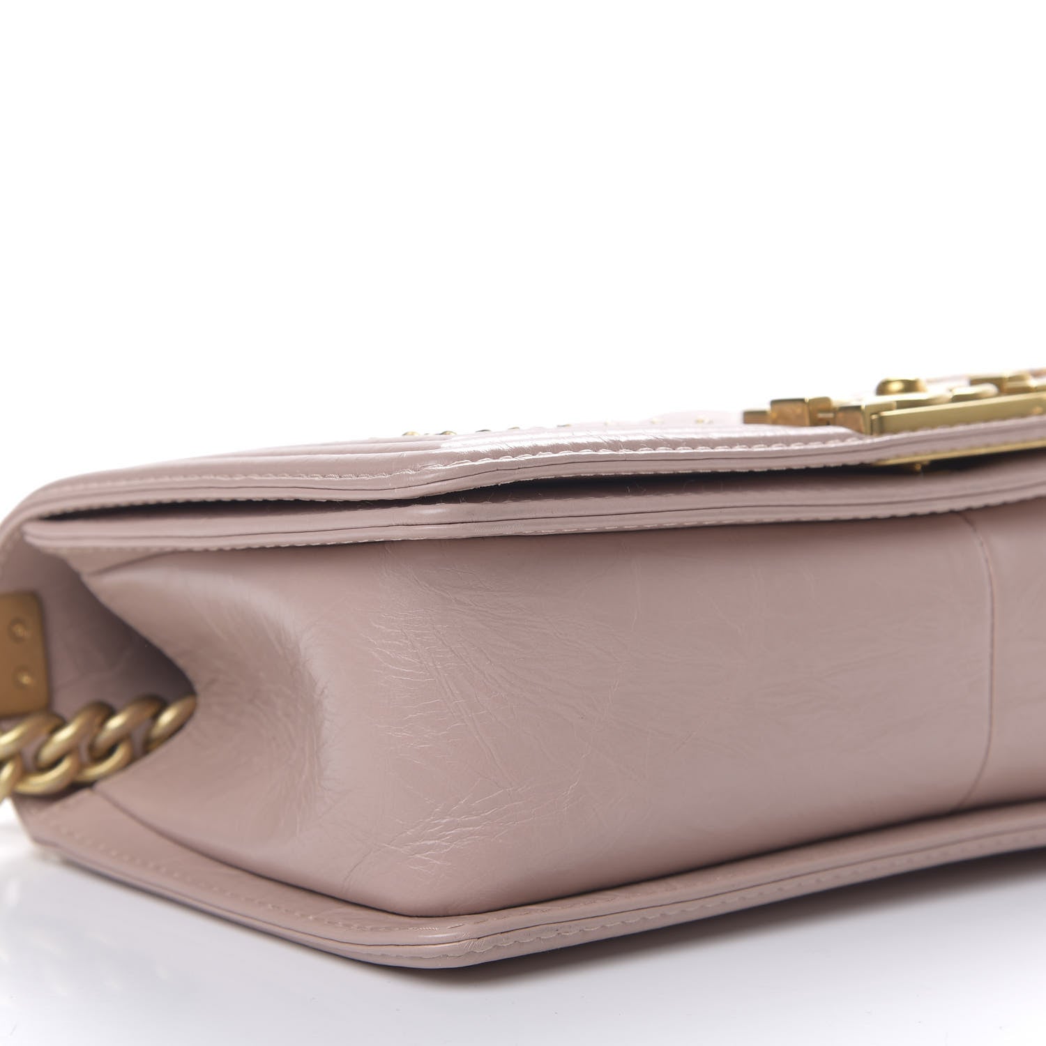 Chanel Aged Calfskin Quilted Medium Jacket Boy Flap Pink 4 of 10